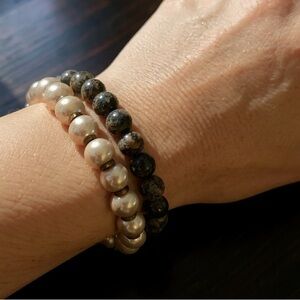 Best Friends Bracelets Christmas Gift for Her Friendship pearls onyx Bracelets